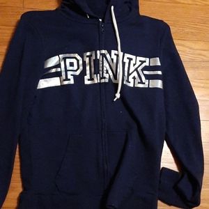 Blue pink hoodie